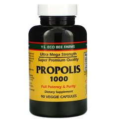 Прополіс YS Eco Bee Farms (Propolis) 1000 мг 90 вегетаріанських капсул