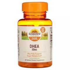 Дегидроэпиандростерон Sundown Naturals (DHEA) 50 мг 60 таблеток купить в Киеве и Украине