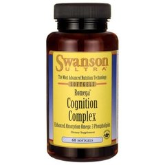 Ромега пізнавальний комплекс, Romega Cognition Complex, Swanson, 600 мг 60 капсул