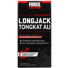 Тонгкат Али эврикома длиннолистная Force Factor (Longjack Tongkat Ali) 500 мг 30 капсул купить в Киеве и Украине