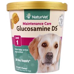 Глюкозамин для собак уровень 1 NaturVet (Glucosamine DS Level 1) 70 жевательных таблеток купить в Киеве и Украине