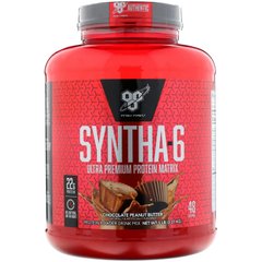 Syntha-6, Ультра Премиум протеиновая матрица, смесь для порошкообразных напитков, BSN, шоколадное арахисовое масло купить в Киеве и Украине