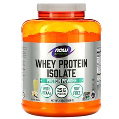 Сироватковий протеїн ізолят смак ванілі Now Foods (Whey Protein Isolate) 2,23 кг