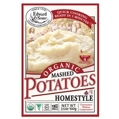 Органическое картофельное пюре Organic Mashed Potatoes, домашняя кухня, Edward & Sons, 100 г купить в Киеве и Украине