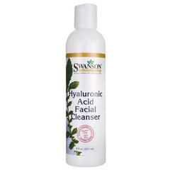 Очищуючий засіб для обличчя з гіалуроновою кислотою, Hyaluronic Acid Facial Cleanser, Swanson, 237 мл