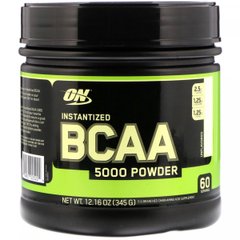 Порошок BCAA5000 розчинний, без спецій, Optimum Nutrition, 12,16 oz (345 г)