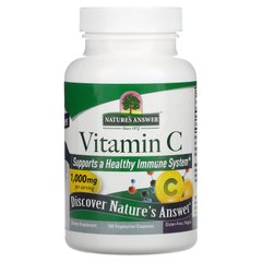 Витамин С Nature's Answer (Vitamin C) 1000 мг 100 вегетарианских капсул купить в Киеве и Украине