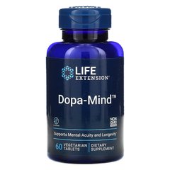 Стандартизований екстракт дикого зеленого вівса для літніх людей, Dopa-Mind, Life Extension, 60 вегетаріанських таблеток
