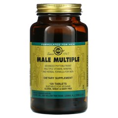 Мультивитамины для мужчин Solgar (Male Multiple) 120 таблеток купить в Киеве и Украине