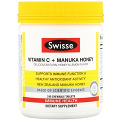 Вітамін С + мед манука Swisse (Manuka Honey) 240 жувальних таблеток