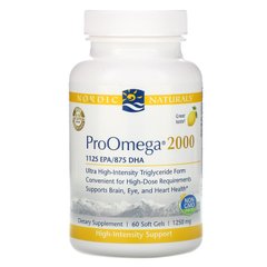 Риб'ячий жир ProOmega 2000 зі смаком лимона Nordic Naturals (ProOmega) 60 капсул
