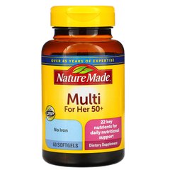 Вітаміни для жінок 50+ Nature Made (Multi for Her) 60 капсул
