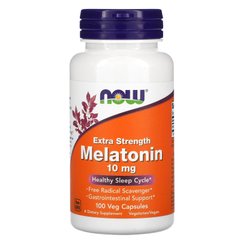 Мелатонин Now Foods (Melatonin Extra Strength) 10 мг 100 вегетарианских капсул купить в Киеве и Украине