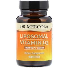 Ліпосомальний вітамін Д3 Dr. Mercola (Liposomal Vitamin D3) 10000 МО 30 капсул
