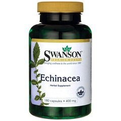 Ехінацея, Echinacea, Swanson, 400 мг, 180 капсул