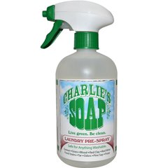 Спрей-пятновыводитель для нанесения перед стиркой, Charlie's Soap, Inc., 16.9 жидких унций (500 мл) купить в Киеве и Украине