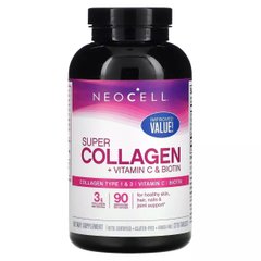 Колаген з вітаміном C та біотином NeoCell (Super Collagen + Vitamin C & Biotin) 270 таблеток