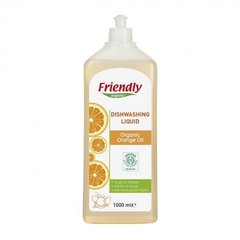 Органическое средство для мытья посуды апельсиновое масло Friendly Organic Dishwashing Orange 1 л купить в Киеве и Украине