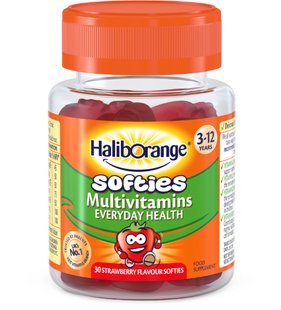 Мультивитамины для детей клубника Haliborange (Kids Multivitamin STR) 30 жевательных конфет купить в Киеве и Украине