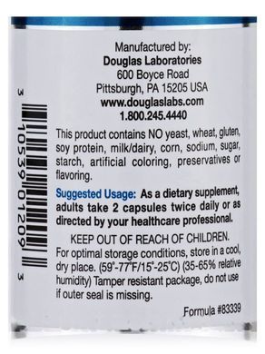 Бени Коджи Красный дрожжевой рис Douglas Laboratories (Beni Koji Red Rice Yeast) 120 кампсул купить в Киеве и Украине