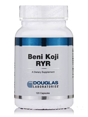 Бені Коджі Червоний дріжджовий рис Douglas Laboratories (Beni Koji Red Rice Yeast) 120 кампсул