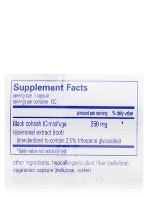Black Cohosh Pure Encapsulations (Black Cohosh) 120 capsules