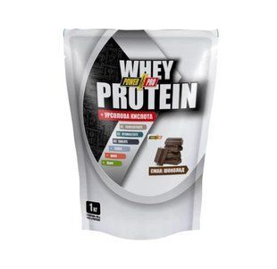Whey Protein +урсоловая кислота Power Pro 1 kg шоколад купить в Киеве и Украине