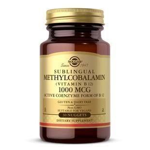Вітамін В12 метилкобаламін Solgar (Vitamin B12) 1000 мкг 30 таблеток