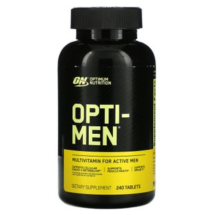 Opti-Men, мультивитамины для мужчин, Optimum Nutrition, 240 таблеток купить в Киеве и Украине