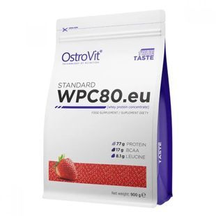 OstroVit-Протеїн Standard WPC80.eu OstroVit 900 г Полуниця купить в Киеве и Украине