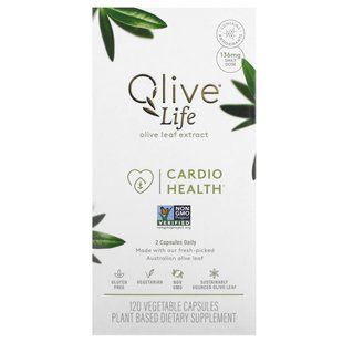 Comvita, Olive Life, екстракт листя маслини, для здоров&rsquo;я серця, 136&nbsp;мг, 120&nbsp;вегетаріанських капсул (68&nbsp;мг у капсулі)