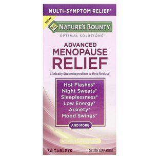 Nature's Bounty, Optimal Solutions&reg;, Advanced Menopause Relief, 30 Tablets
