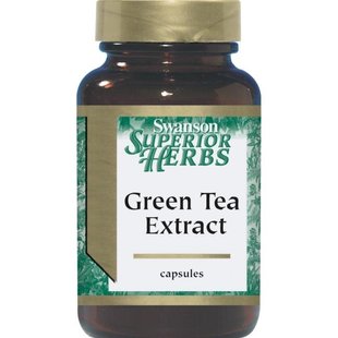 Экстракт зеленого чая (стандартизированный), Green Tea Extract (Standardized), Swanson, 120 капсул купить в Киеве и Украине