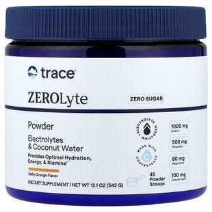 Электролиты Trace Minerals (ZeroLyte Salty Orange) вкус соленого апельсина 342 г купить в Киеве и Украине