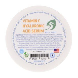 Сироп гиалуроновой кислоты с витамином С, White Egret Personal Care, 0,5 унций купить в Киеве и Украине
