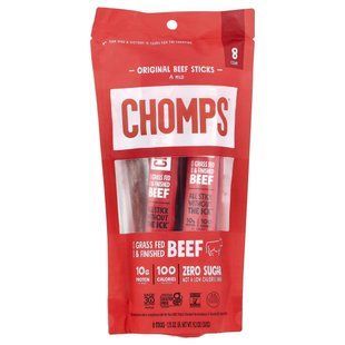 Яловичі палички Chomps (Original Beef Sticks) 8 шт по 32 г мʼякий смак