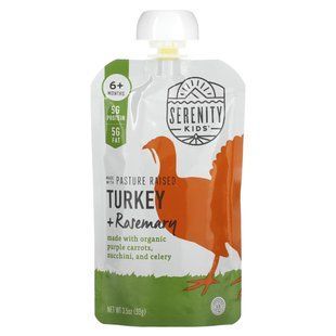 Serenity Kids, Turkey with Rosemary, 6+ Months, 3.5 oz (99 g) купить в Киеве и Украине