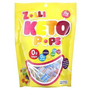 Zollipops, Keto Pops, Fruit, 5.2 oz (147 g) купить в Киеве и Украине