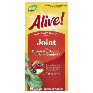 Добавка для суставов Nature's Way (Alive! Joint Support) 30 капсул купить в Киеве и Украине