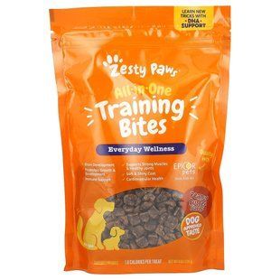 Zesty Paws, All-In-One Training Bites, For Dogs, All Ages, Peanut Butter, 8 oz (226 g) купить в Киеве и Украине