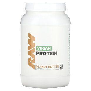 Raw Nutrition, Vegan Protein, Peanut Butter, 1.81 lbs (825 g) купить в Киеве и Украине