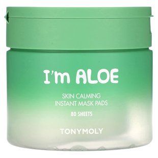 TonyMoly, I'm Aloe, Skin Calming Instant Beauty Mask Pads, 80 Sheets, 4.23 oz (120 g) each купить в Киеве и Украине
