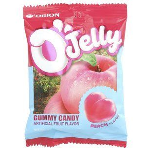Orion, O'Jelly Gummy Candy, Peach, 2.33 oz (66 g) купить в Киеве и Украине