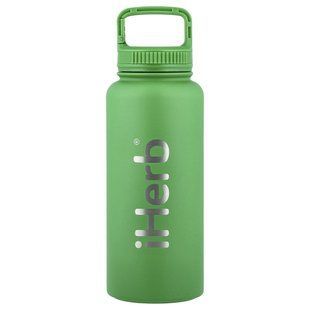 iHerb Goods, iHerb&reg; Bohtal Insulated Sports Bottle, Green, 32 oz (960 ml)
