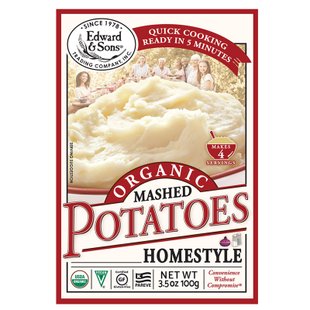 Органическое картофельное пюре Organic Mashed Potatoes, домашняя кухня, Edward & Sons, 100 г купить в Киеве и Украине