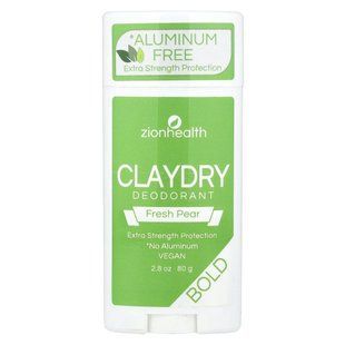 Zion Health, Bold, ClayDry Deodorant, Fresh Pear, 2.8 oz (80 g) купить в Киеве и Украине