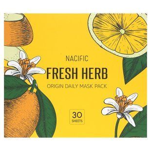 Nacific, Fresh Herb, Origin Daily Beauty Mask Pack, 30 Sheet Masks, 11.6 oz (330 g) купить в Киеве и Украине