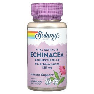 Solaray, Vital Extracts, Echinacea Angustifolia, 125 mg, 60 VegCaps купить в Киеве и Украине