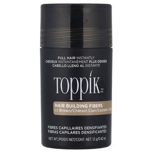 Toppik, Hair Building Fibers, Light Brown , 0.42 oz (12 g)