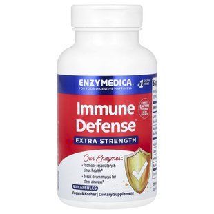 Фермент обороны, Enzyme Defense, усиленный, Enzymedica, 90 капсул купить в Киеве и Украине